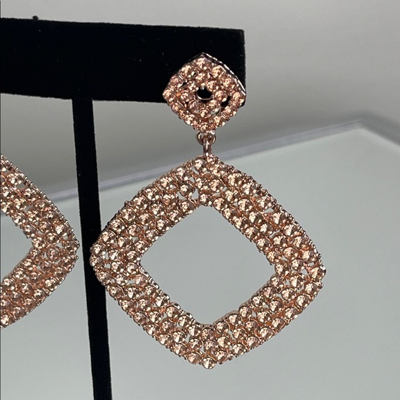 Nordstrom Rack Glamorous Rose Gold Geometric Earrings - Picture 4 of 6